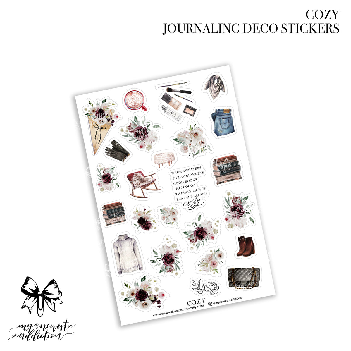 Cozy Deco Journaling Stickers