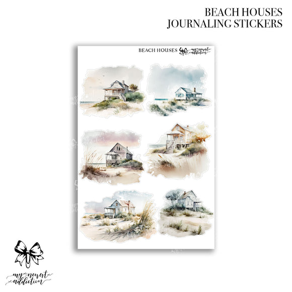 BEACH HOUSES | Journaling Stickers