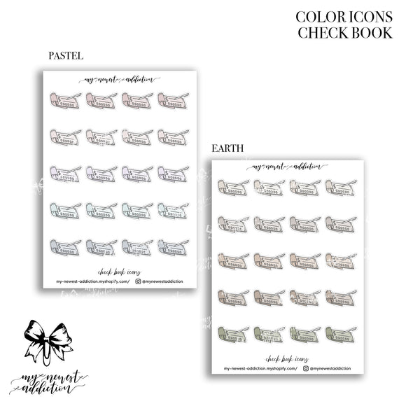 COLOR ICONS | CHECK BOOK