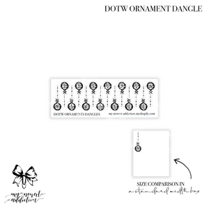 Days of the Week Ornaments Dangles