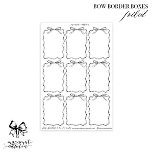 Bow Border Boxes | Foiled