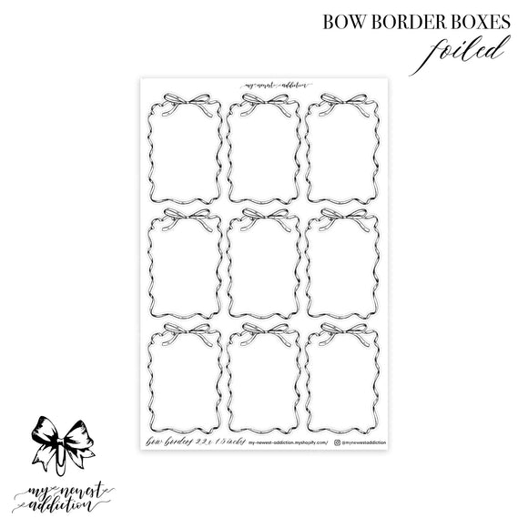 Bow Border Boxes | Foiled