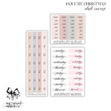 Coquette Christmas Date Covers and Tabs