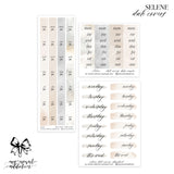 Selene Date Covers and Tabs