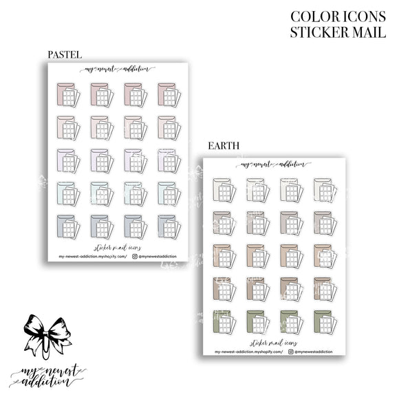 COLOR ICONS | STICKER MAIL