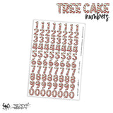 Tree Cake Letters and Numbers