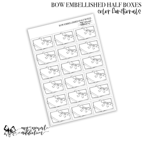 Bow Embellished Half Boxes