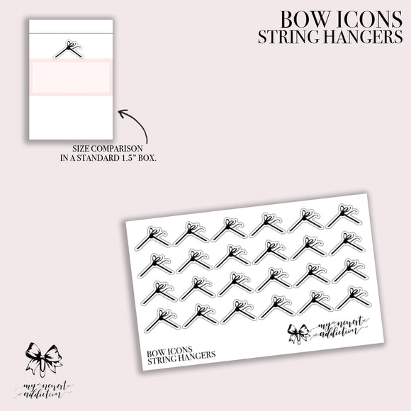 BOW ICONS - STRING HANGERS