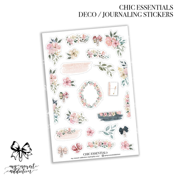 Chic Essentials Deco Journaling Stickers