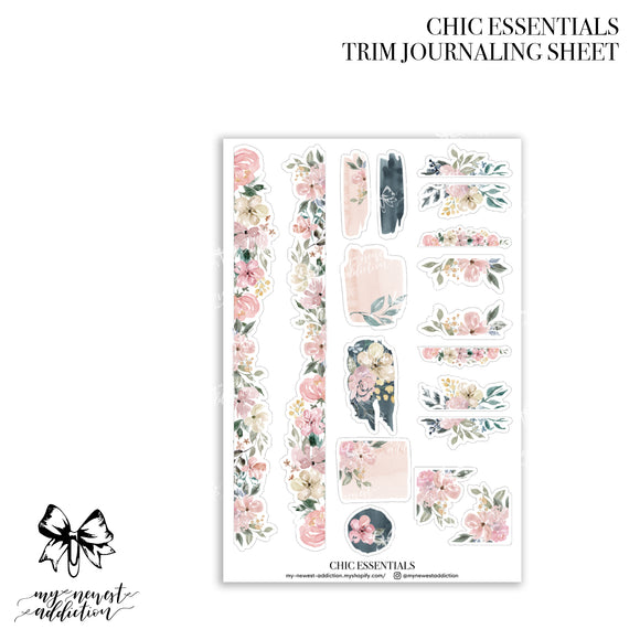 Chic Essentials Trim Journaling Stickers