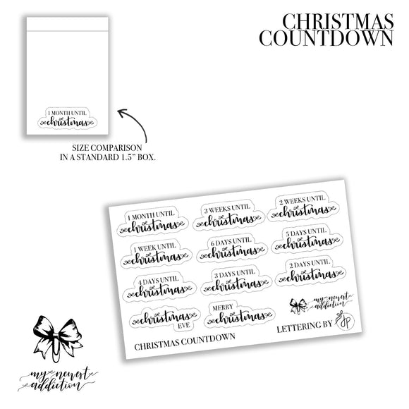 Christmas Countdown Scripts - Foiled