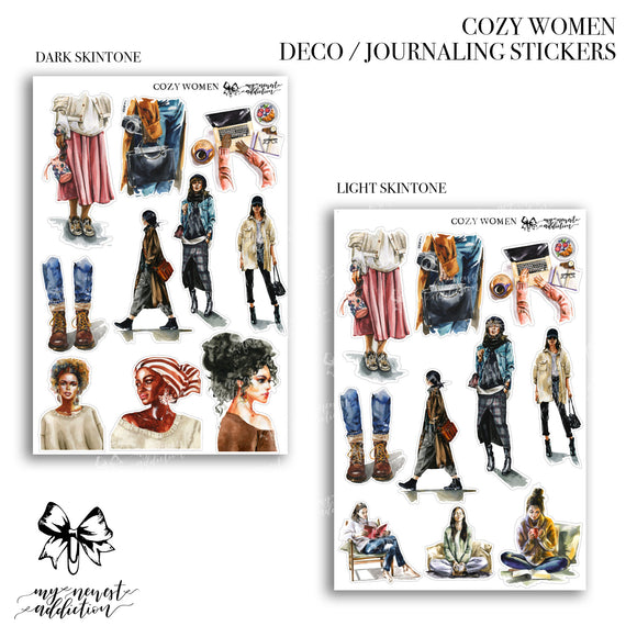 Cozy Women | Journaling Stickers