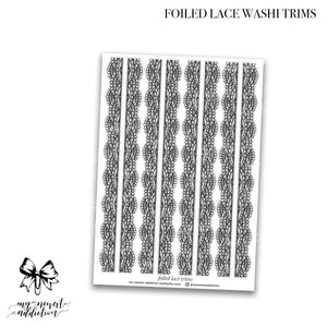 Foiled Lace Washi Trims