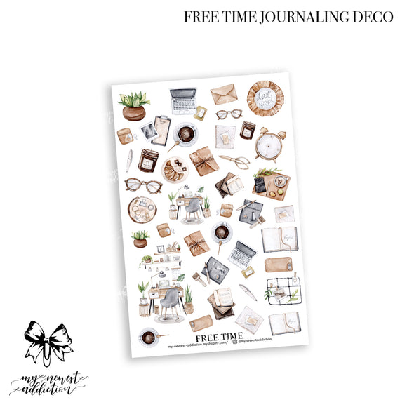 Free Time Journaling Stickers
