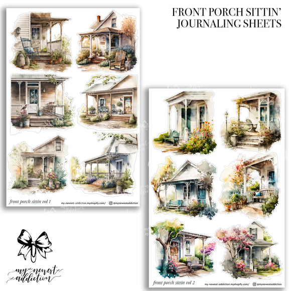 FRONT PORCH SITTIN' | Journaling Stickers