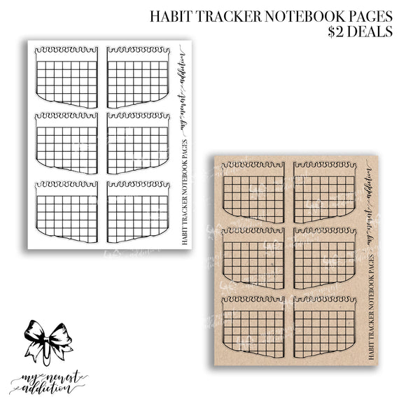HABIT TRACKER NOTEBOOK PAGES