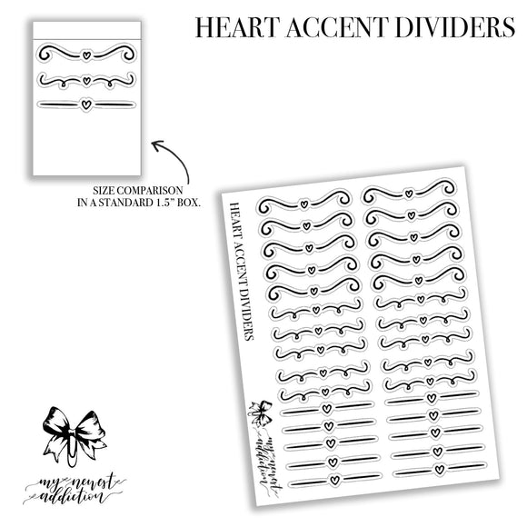 Heart Accent Dividers