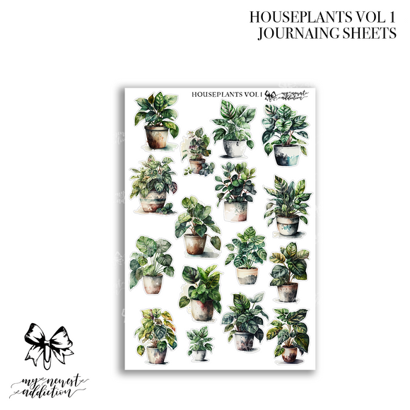 HOUSEPLANTS VOL 1 | Journaling Stickers