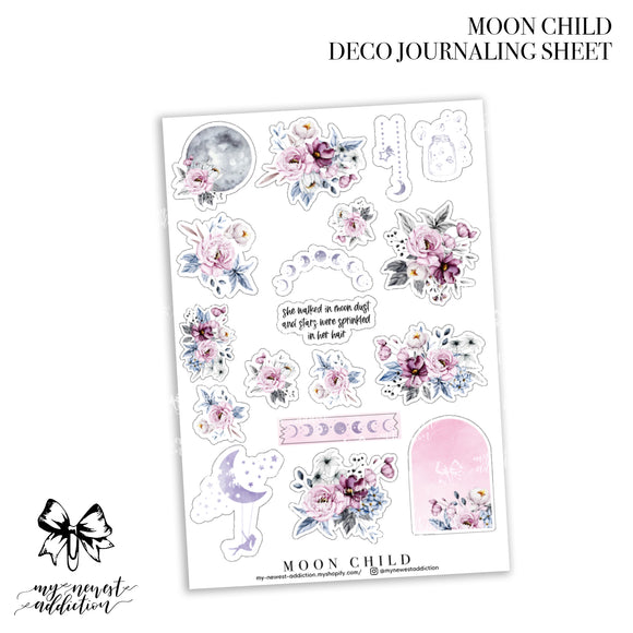 Moon Child Deco Journaling Stickers