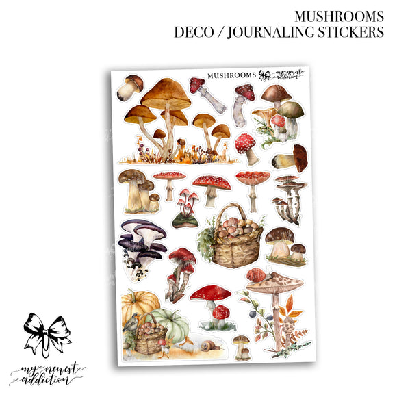 Mushrooms | Journaling Stickers