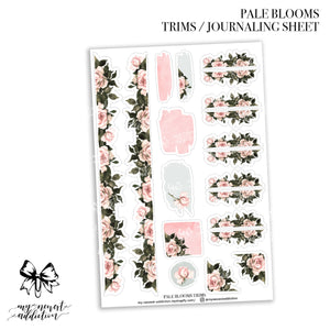 Pale Blooms Trims Journaling Stickers
