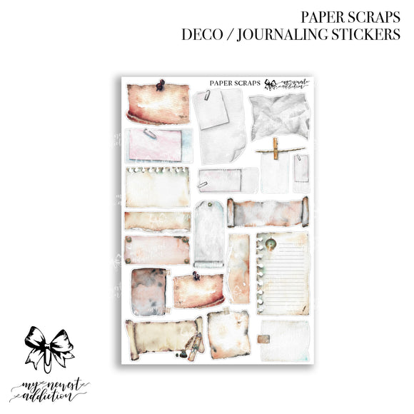 Paper Scraps | Journaling Stickers