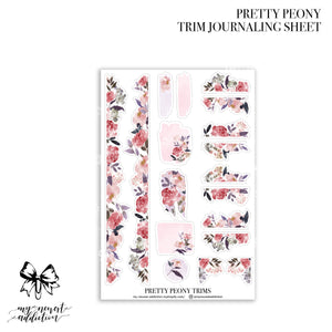 Pretty Peony Trim Journaling Stickers