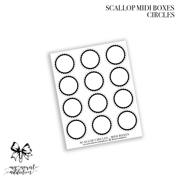 SCALLOP MIDI BOXES - CIRCLES