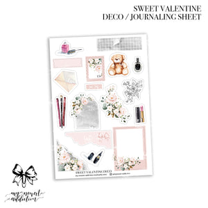 Sweet Valentine Deco Journaling Stickers