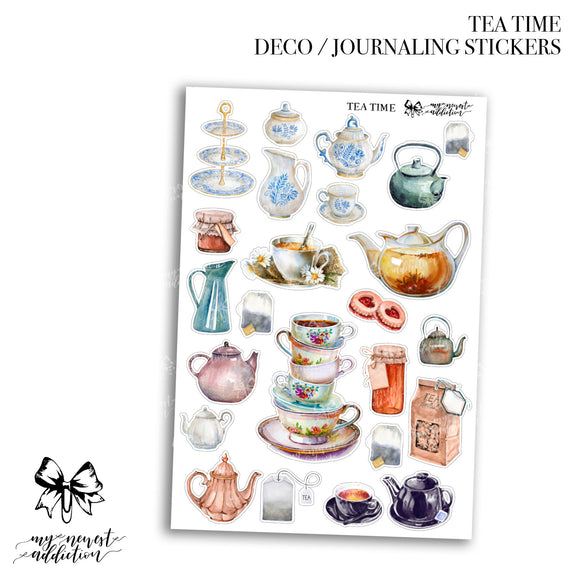 Tea Time | Journaling Stickers