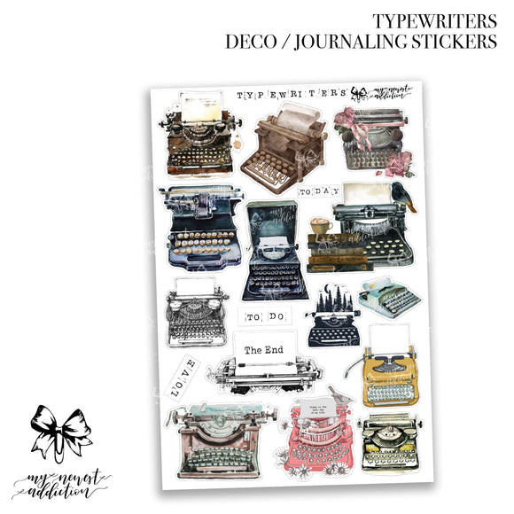Typewriters | Journaling Stickers