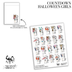 Halloween Girl Countdown