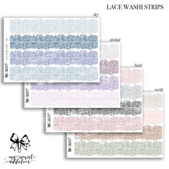Lace Washi Strips