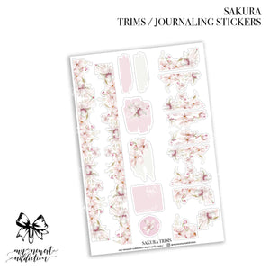 Sakura Trims Journaling Stickers