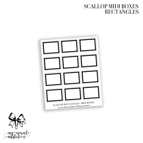 SCALLOP MIDI BOXES - RECTANGLES
