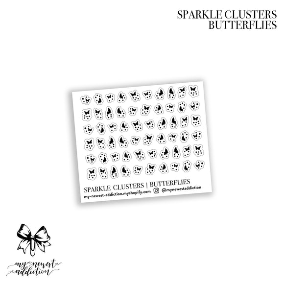 SPARKLE CLUSTERS - BUTTERFLIES