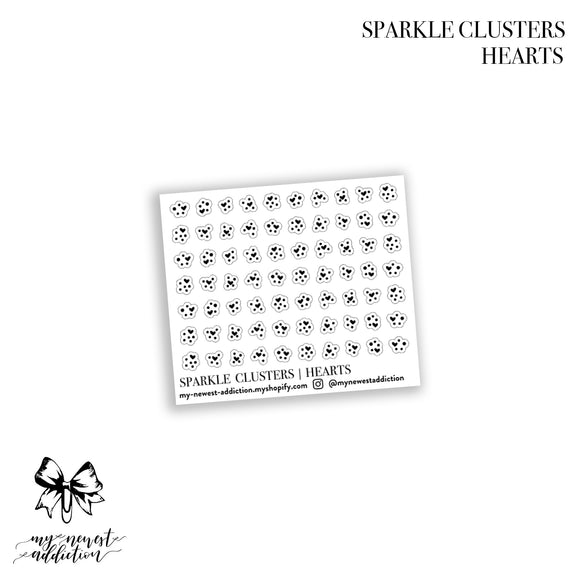 SPARKLE CLUSTERS - HEARTS