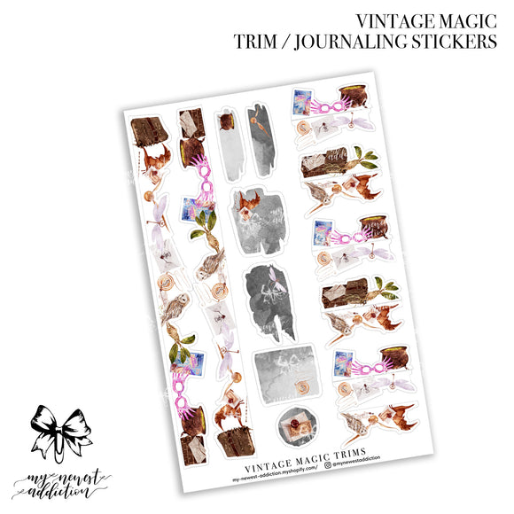 Vintage Magic Trim Journaling Stickers
